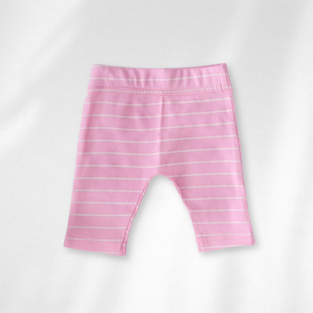 Newborn Clothing five pieces for baby girls , includes strip baby pants, plain baby pants, two baby bodysuits and newborn jacket