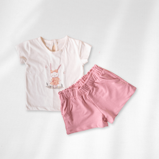 Baby Girl Shirt with Shorts