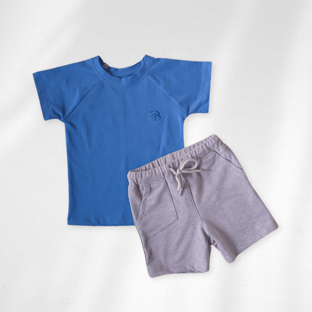 Baby Boy Shirt and Sweat Shorts