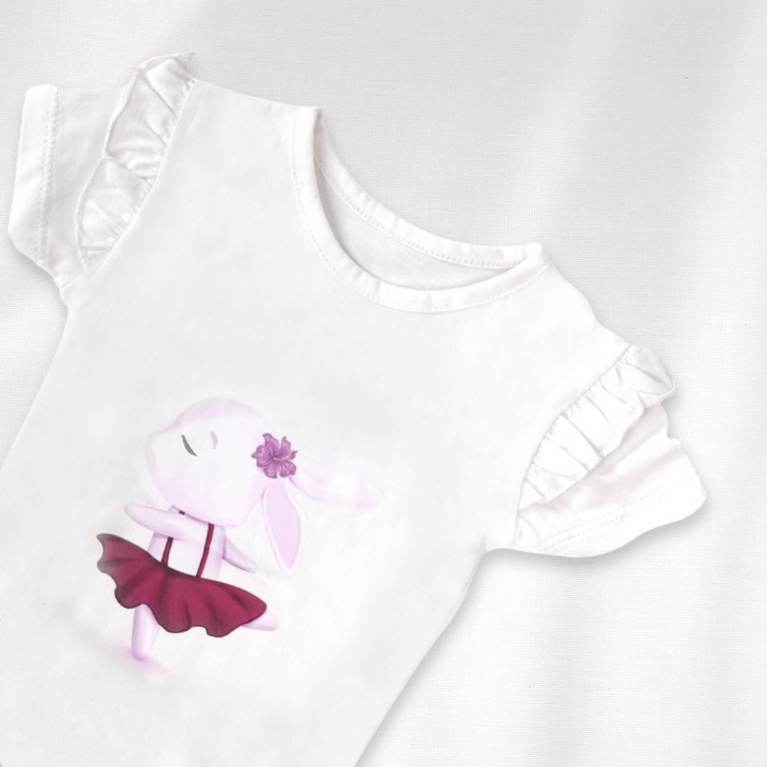 Baby Girls Bodysuit With Baby Girls Skirt 